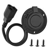 RV Shore Power Inlet Charger Plug 15 Amp AC Port Plug 125 Volt Power Inlet Socket and Waterproof RV Electrical Outlet