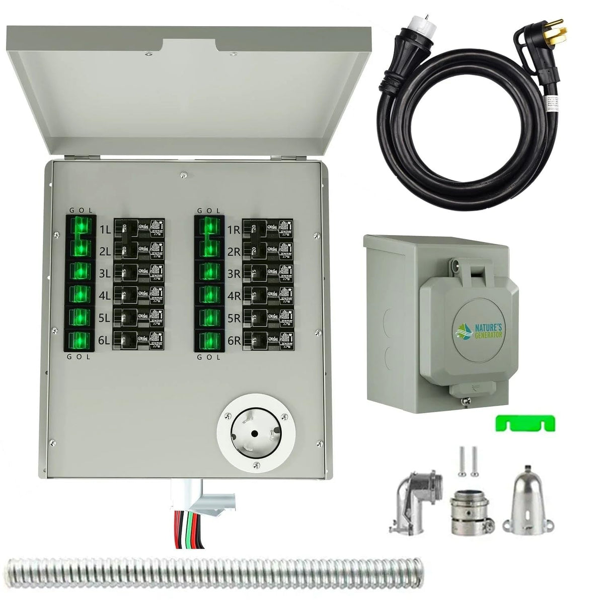 Transfer Switch12-Circuits 120/240V 50A Non-Automatic Power Transfer Kit(Indoor)