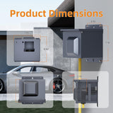 50 Amp RV Power Outlet Box with Breaker, Weatherproof 125/250V UL Listed NEMA 14-50R RV Receptacle,