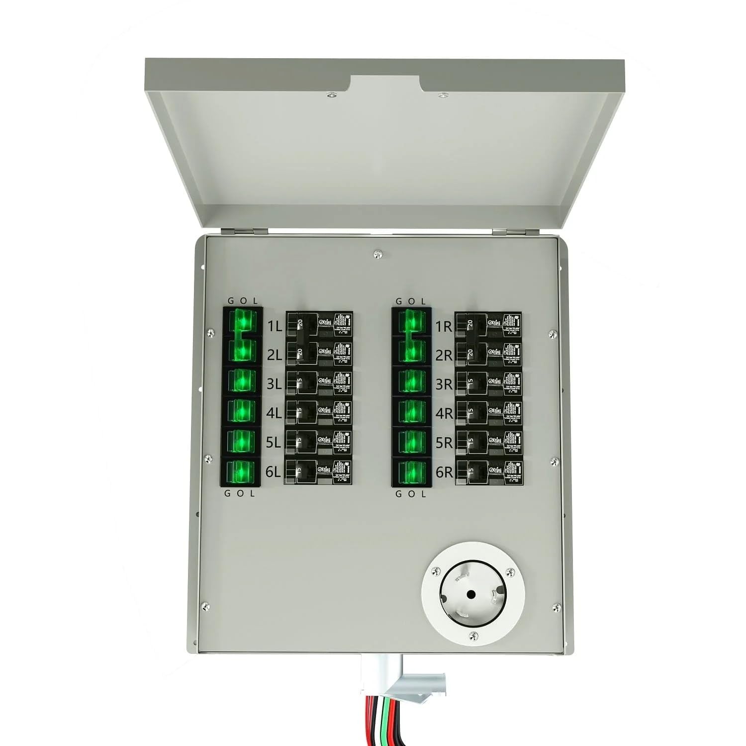 Transfer Switch12-Circuits 120/240V 50A Non-Automatic Power Transfer Kit(Indoor)