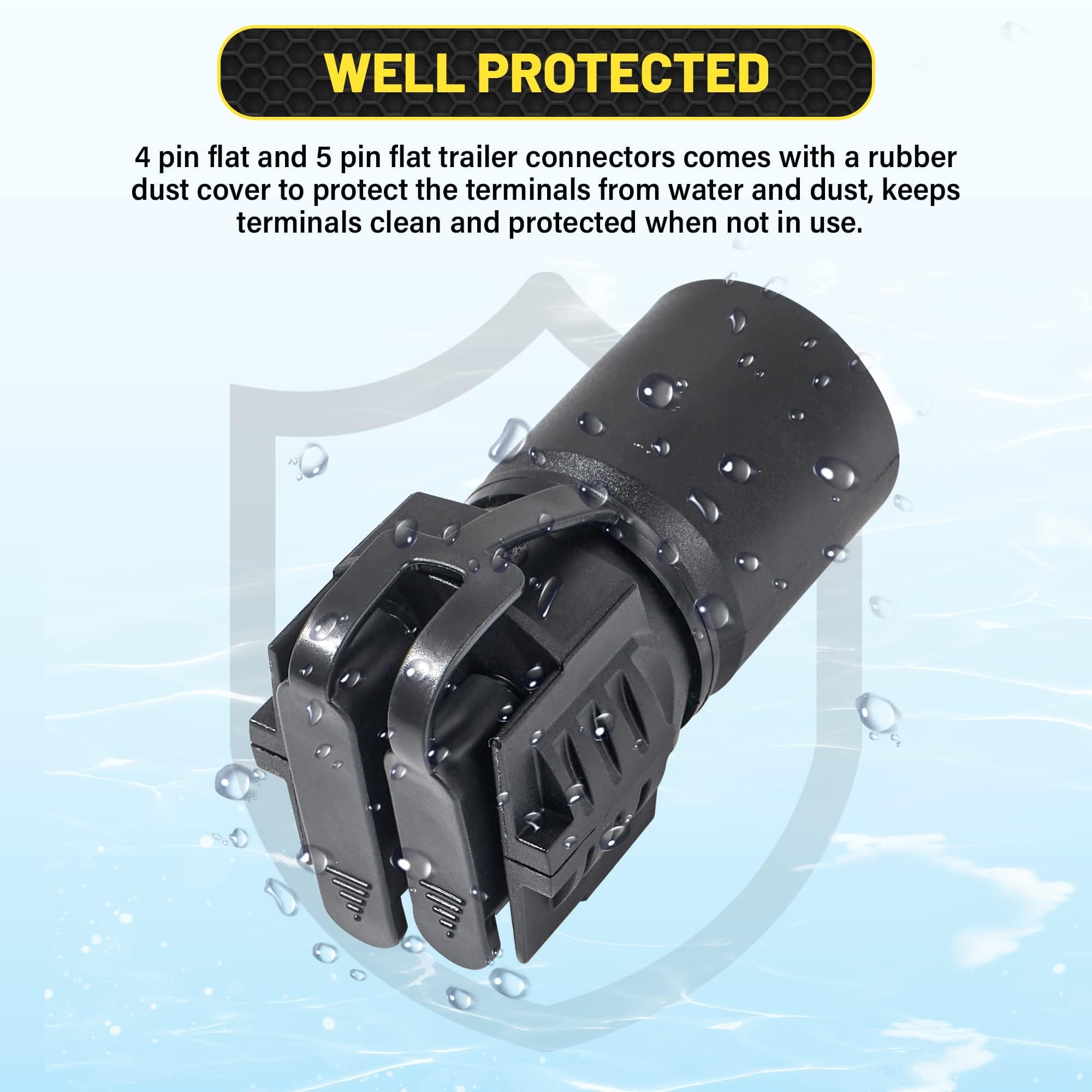 7 to 4 & 5 Pin Trailer Adapter, 2-in-1 Design