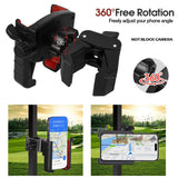 Golf Cart Phone Mount Holder Compatible with EZGO/Club Car/Yamaha, [Big Phones & Thick Cases Friendly] Universal Phone Holder
