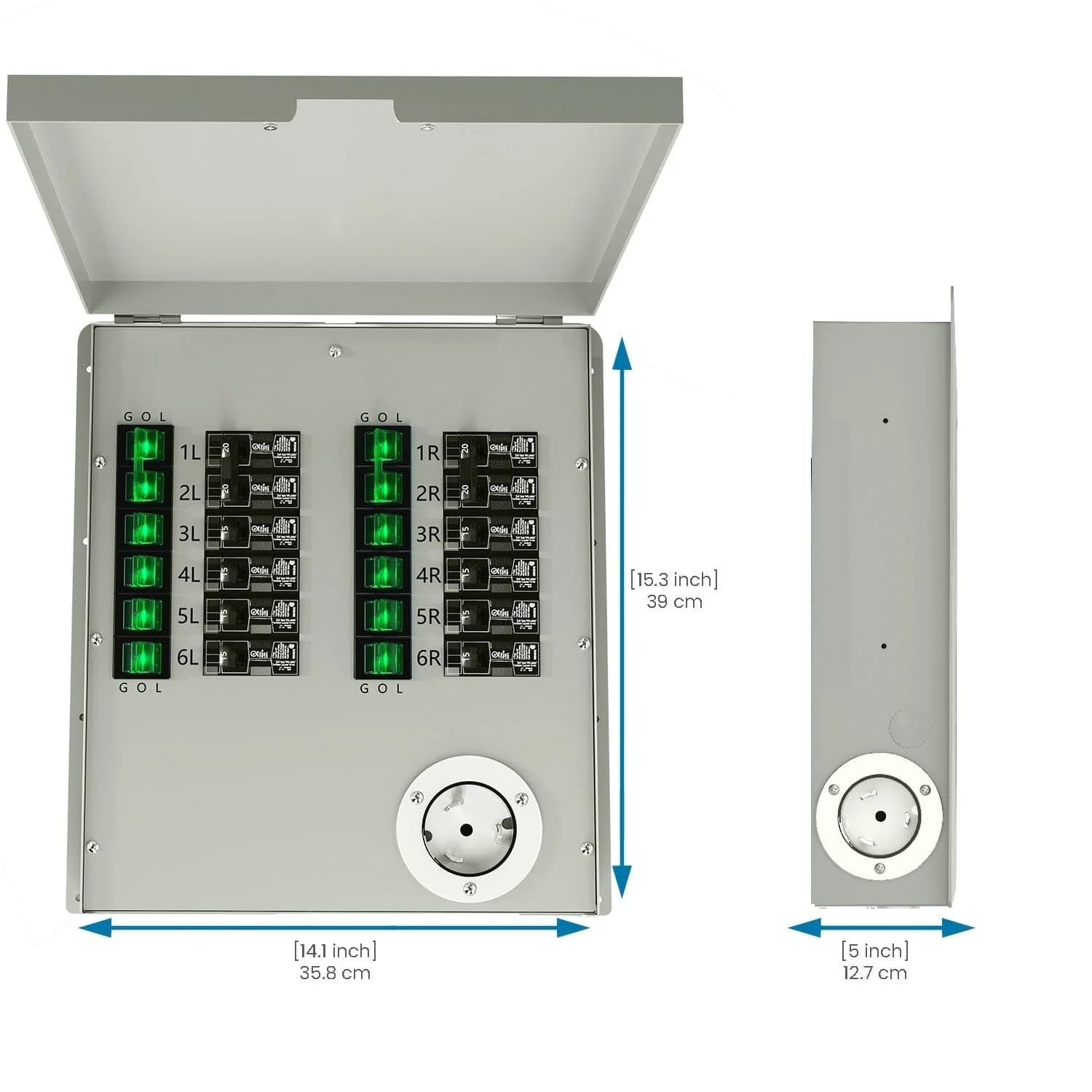 Transfer Switch12-Circuits 120/240V 50A Non-Automatic Power Transfer Kit(Indoor)
