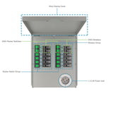Transfer Switch12-Circuits 120/240V 30A Non-Automatic Power Transfer Kit with Inlet Box(Indoor)